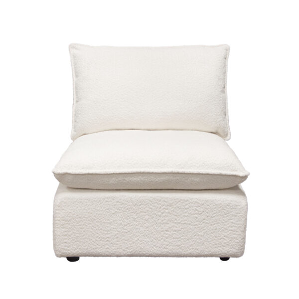 White Ivy Armless Chair By Diamond Sofa 9