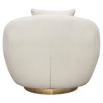 Light Cream Celine Swivel Chair By Diamond Sofa 16