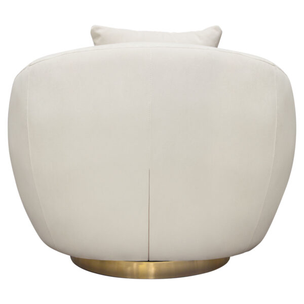 Light Cream Celine Swivel Chair By Diamond Sofa 11