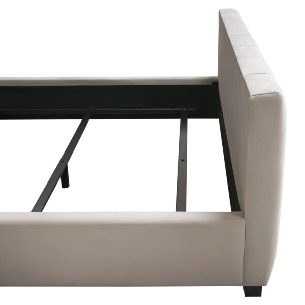 Light Gray Velvet Venus Low Profile Bed By Diamond Sofa 12