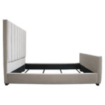 Light Gray Velvet Venus Low Profile Bed By Diamond Sofa Luxury Bedroom Furniture Mobilia Cleopatra 18 Light Gray Velvet Venus Low Profile Bed By Diamond Sofa 18