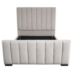 Light Gray Velvet Venus Low Profile Bed By Diamond Sofa Luxury Bedroom Furniture Mobilia Cleopatra 17 Light Gray Velvet Venus Low Profile Bed By Diamond Sofa 17