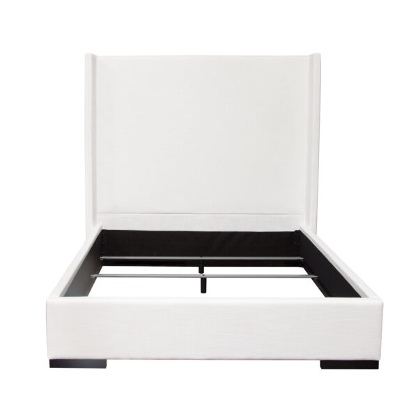 White Linen Low Profile Bed By Seattle By Diamond Sofa 9