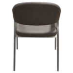 Gray Brushed Stainless Steel Adele Dining Chair By Diamond Sofa 16