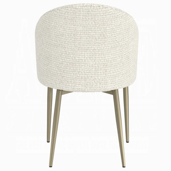 Cora White Fabric Side Chair DN04297 By ACME 12
