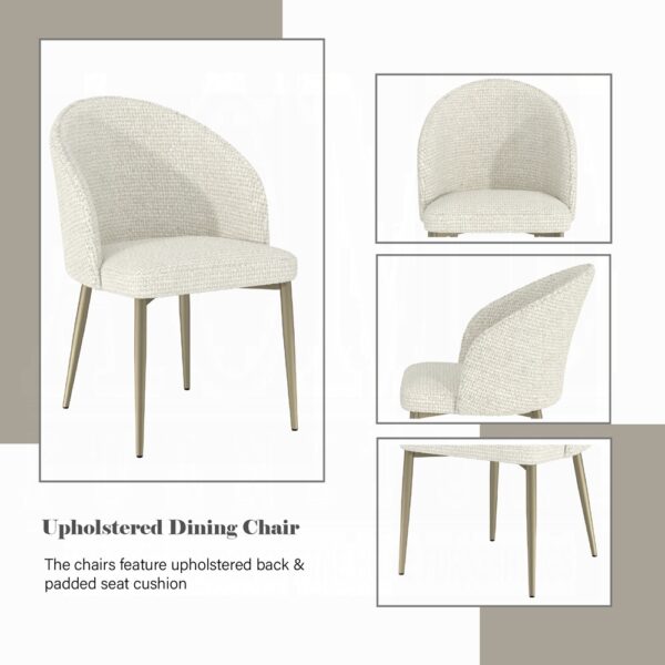 Cora White Fabric Side Chair DN04297 By ACME 14
