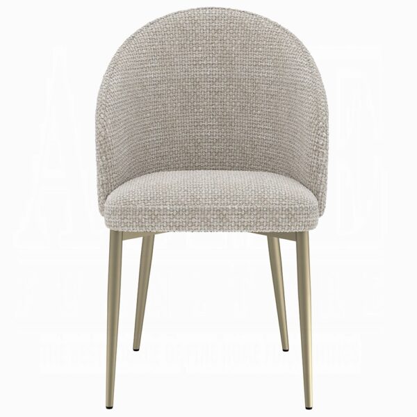 Cora Champange Fabric Side Chair DN04296 By ACME 11
