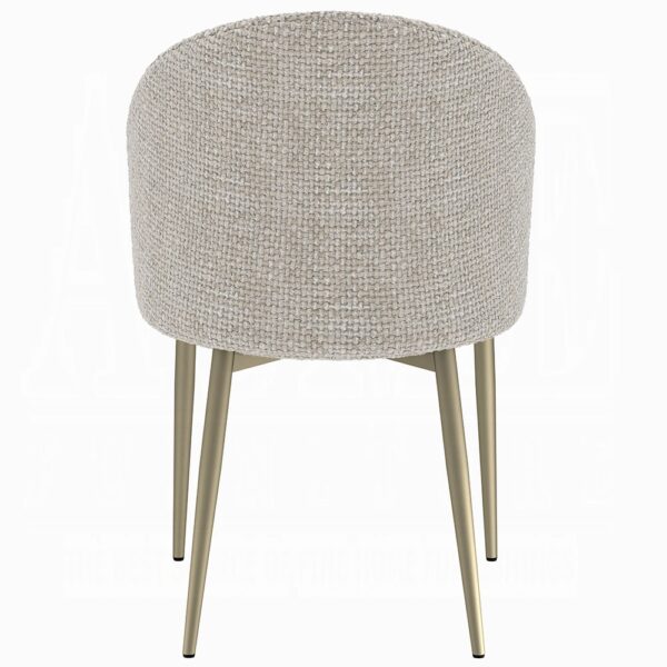 Cora Champange Fabric Side Chair DN04296 By ACME 12