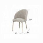 Cora Champange Fabric Side Chair DN04296 By ACME 20