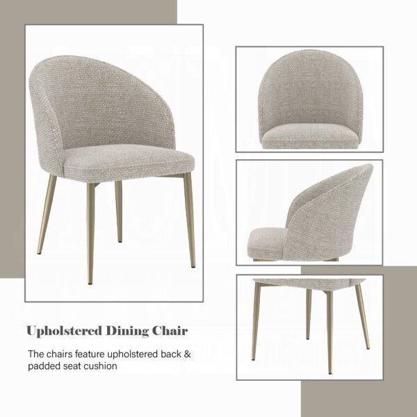 Cora Champange Fabric Side Chair DN04296 By ACME 14
