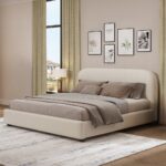 Arden Beige Fabric Bed BD03910F By ACME 15