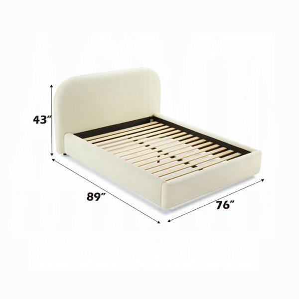 Arden Beige Fabric Bed BD03910F By ACME 13
