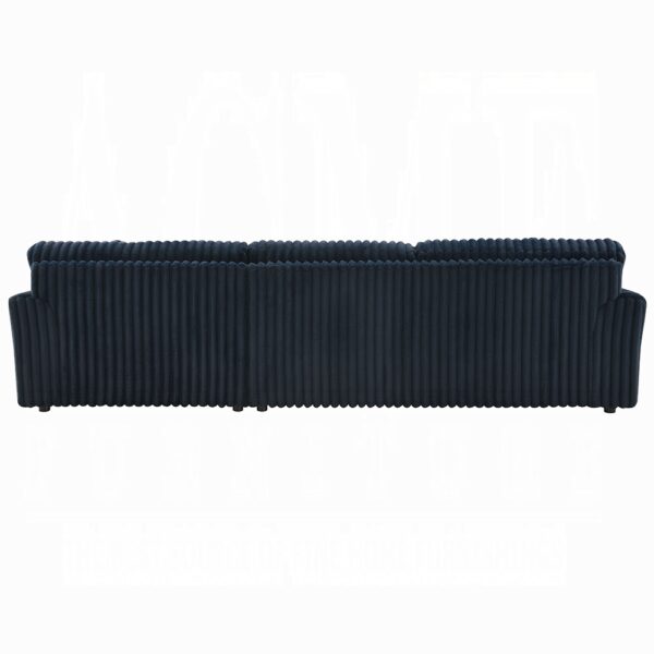 Breton Blue Corduroy Sectional Sofa w/4 Pillows LV04400 By ACME 11