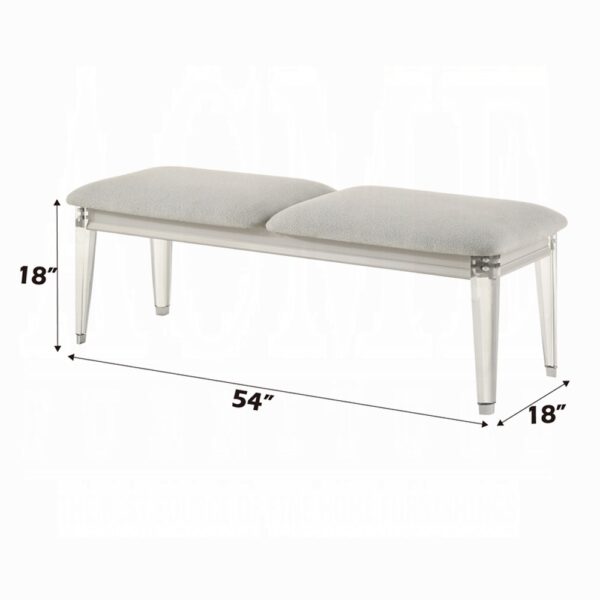 Laveda Gray Boucle Bench BD03797 By ACME 7