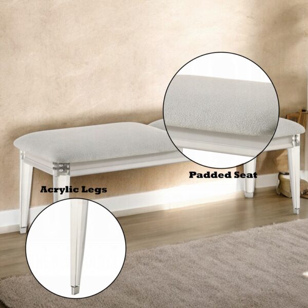 Laveda Gray Boucle Bench BD03797 By ACME 8