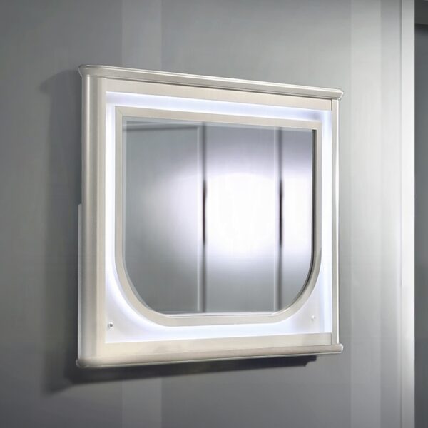 Laveda Pearl White Mirror with LED BD03794 By ACME 9