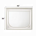 Laveda Pearl White Mirror with LED BD03794 By ACME 18