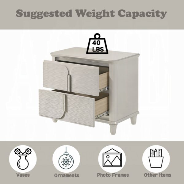 Laveda Pearl White Nightstand BD03793 By ACME 15