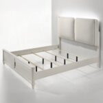 Laveda Gray Boucle Bed w/LED By ACME 12