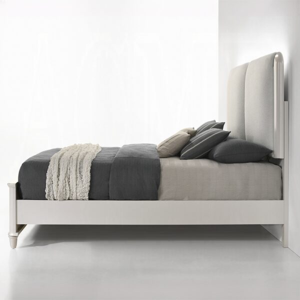 Laveda Gray Boucle Bed w/LED By ACME 9