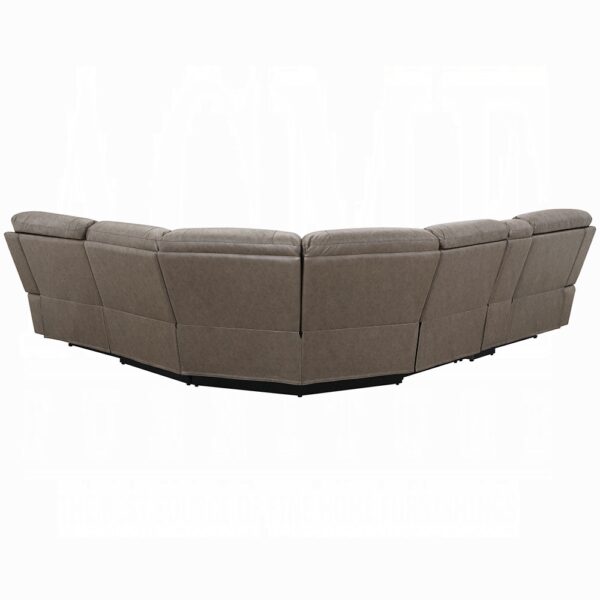 Kantu Brown Leather Motion Sectional Sofa LV04270 By ACME 14