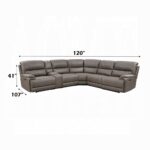 Kantu Brown Leather Motion Sectional Sofa LV04270 By ACME Sectional Sofas Mobilia Cleopatra 25 Kantu Brown Leather Motion Sectional Sofa LV04270 By ACME 25