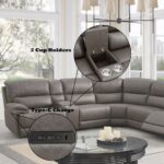 Kantu Brown Leather Motion Sectional Sofa LV04270 By ACME Sectional Sofas Mobilia Cleopatra 26 Kantu Brown Leather Motion Sectional Sofa LV04270 By ACME 26