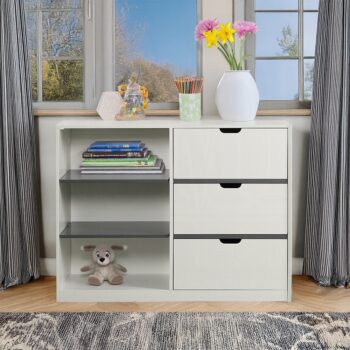 Ratana Gray & White Cabinet BD02054 By ACME