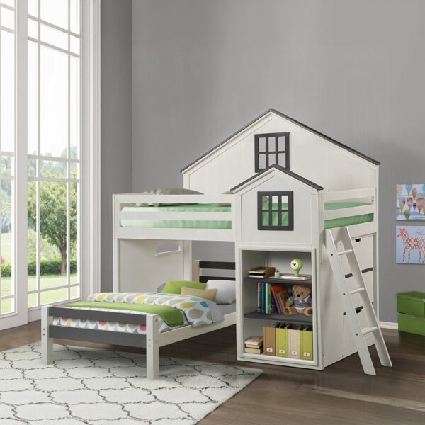 Ratana Gray & White Cabinet BD02054 By ACME 8
