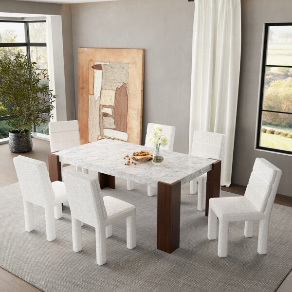 Hettie Beige Boucle Side Chair DN02128 By ACME 14