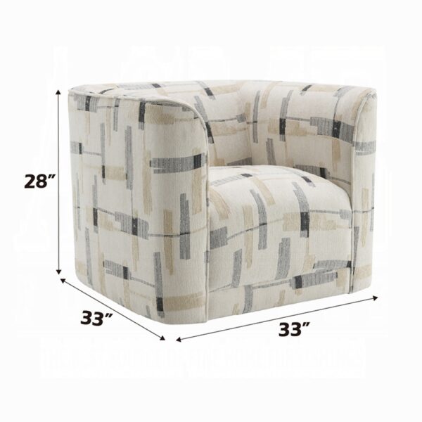 Darya Beige Fabric Swivel Chair LV04532 By ACME 12