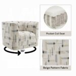 Darya Beige Fabric Swivel Chair LV04532 By ACME 19