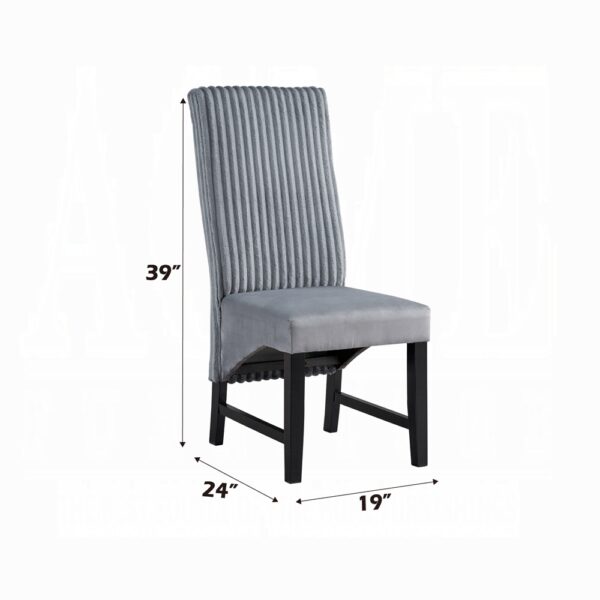 Kini Gray Corduroy Side Chair DN04346 By ACME 14