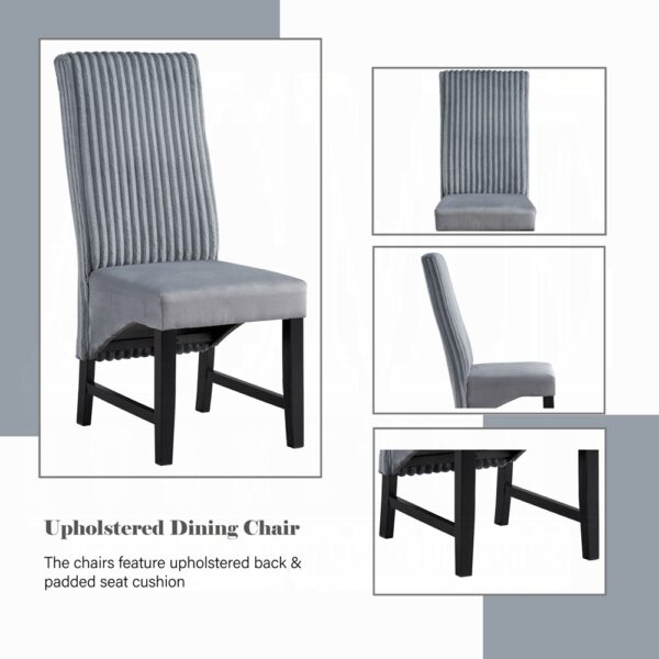 Kini Gray Corduroy Side Chair DN04346 By ACME 15