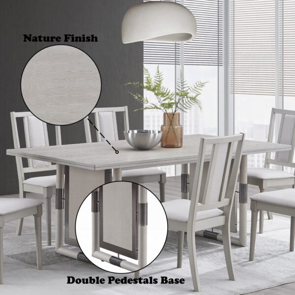 Marta Natural Dining Table DN04310 By ACME 13