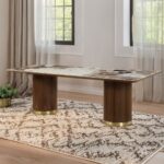 Willene Walnut Dining Table with Ceramic Top DN03305 By ACME 15