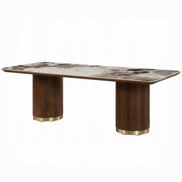 Willene Walnut Dining Table with Ceramic Top DN03305 By ACME 10