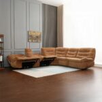 Emmy Power Motion Orange Chenille Sectional Sofa LV04650 By ACME Sectional Sofas Mobilia Cleopatra 27 Emmy Power Motion Orange Chenille Sectional Sofa LV04650 By ACME 27