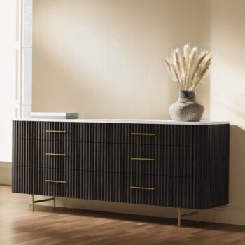 Clayten Espresso Dresser with Marble Top BD04095 By ACME