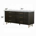 Clayten Espresso Dresser with Marble Top BD04095 By ACME 16
