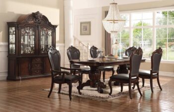 D3601 Rectangular Brown Dining Set 7PC By McFerran