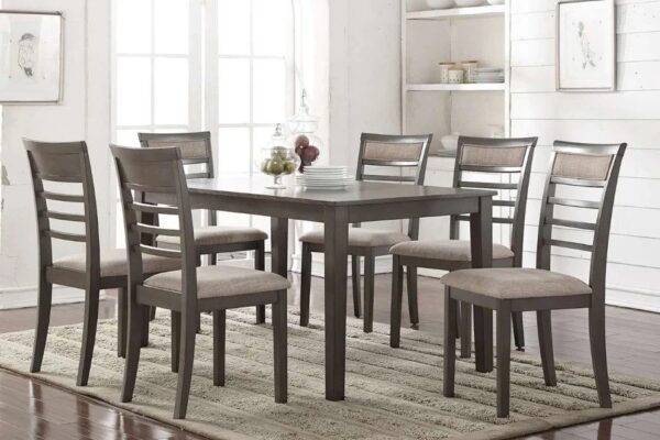 D5051 Grey 7PC Dining Set By McFerran 4