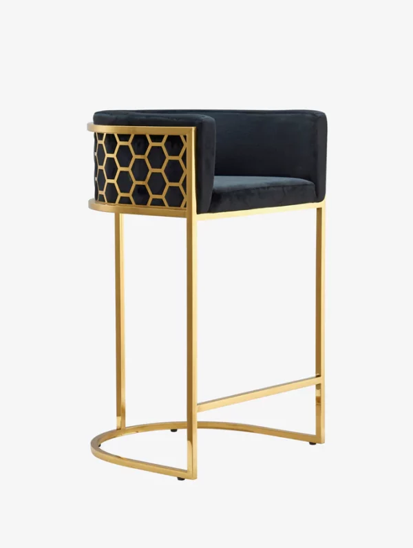 BAR1008 Black Bar Chair By McFerran 4