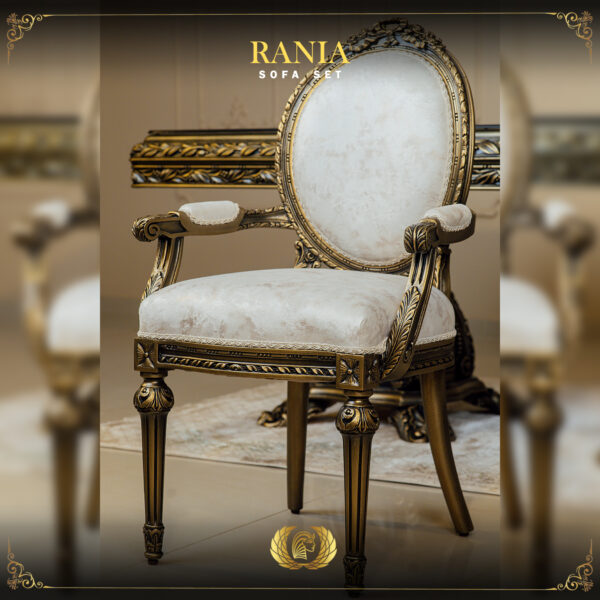 Handmade Rania Bronze Dining Arm chair 8