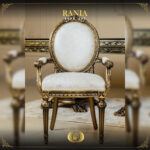 Handmade Rania Bronze Dining Arm chair 14