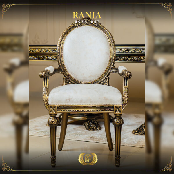 Handmade Rania Bronze Dining Arm chair 9