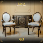 9PCS Handmade Rania Bronze Dining Table Set 21