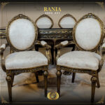 9PCS Handmade Rania Bronze Dining Table Set 20