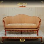 Handmade Brown Walnut Armani Loveseat 11