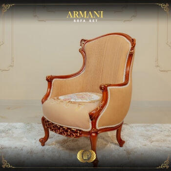 Handmade Brown Walnut Armani Chair 1
